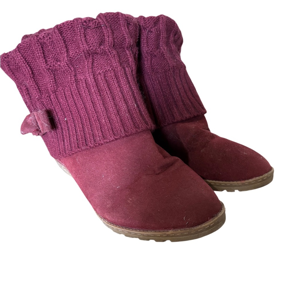 Bella Marie Knit Boots - Rich Purple